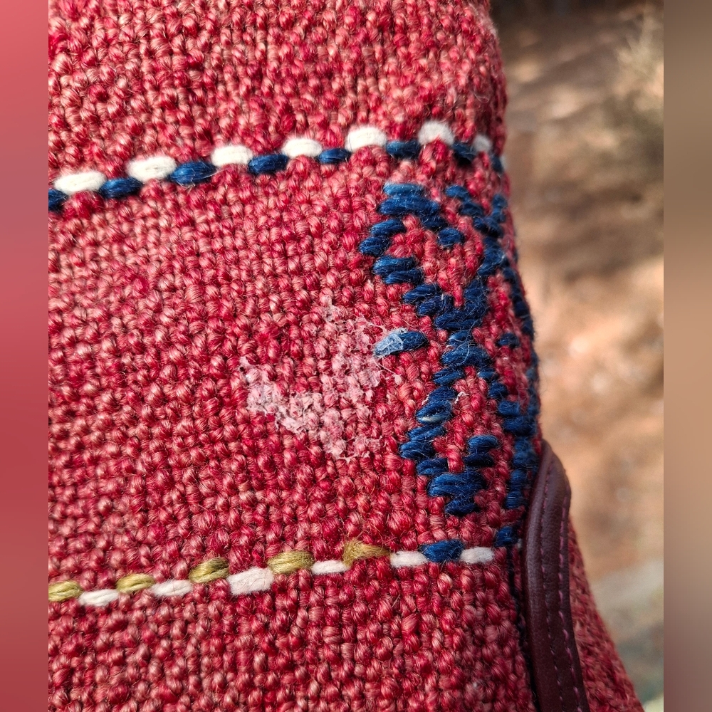 Women's Kilim & Leather Handmade One Of A Kind Heeled Boots Size 7.5 - Picture 8 of 11